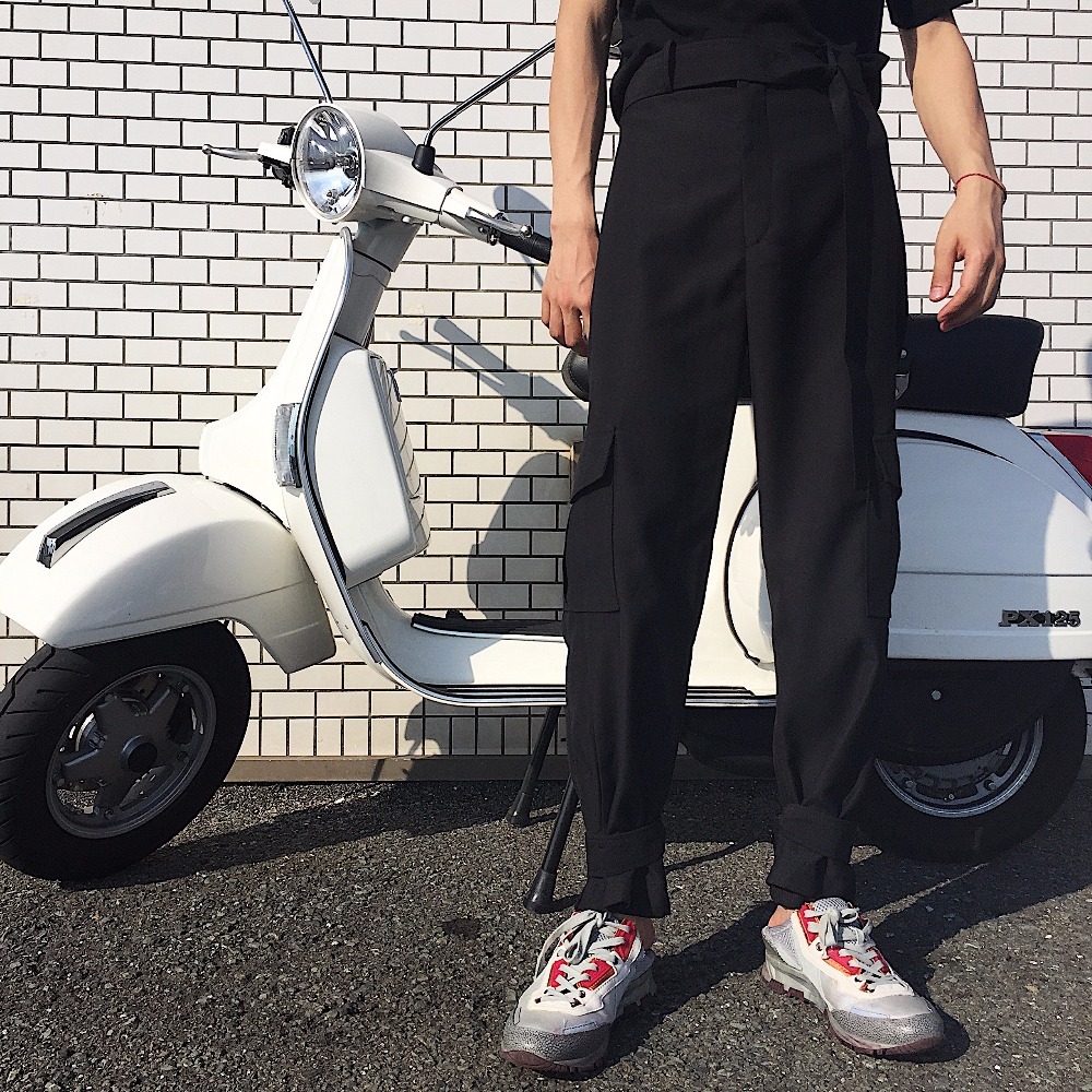 

2021 New Original Custom Spring/summer Men Clothes Europe in United States Belt Pocket Collection Shoes Casual Pants. -6xl. 0H9U, Black