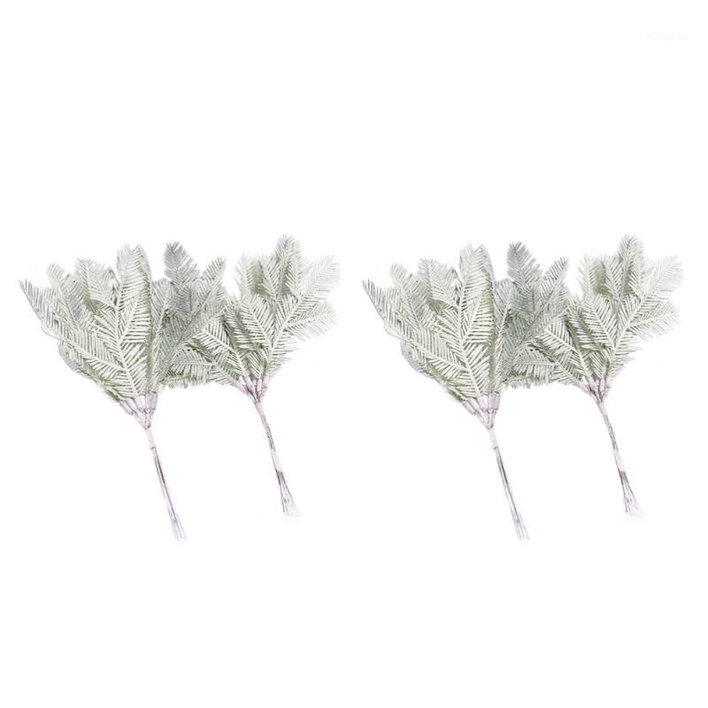 

4pcs Artificial Leaves DIY Bonsai Materials Decorative Flower Decor Plant Decor1, Light green