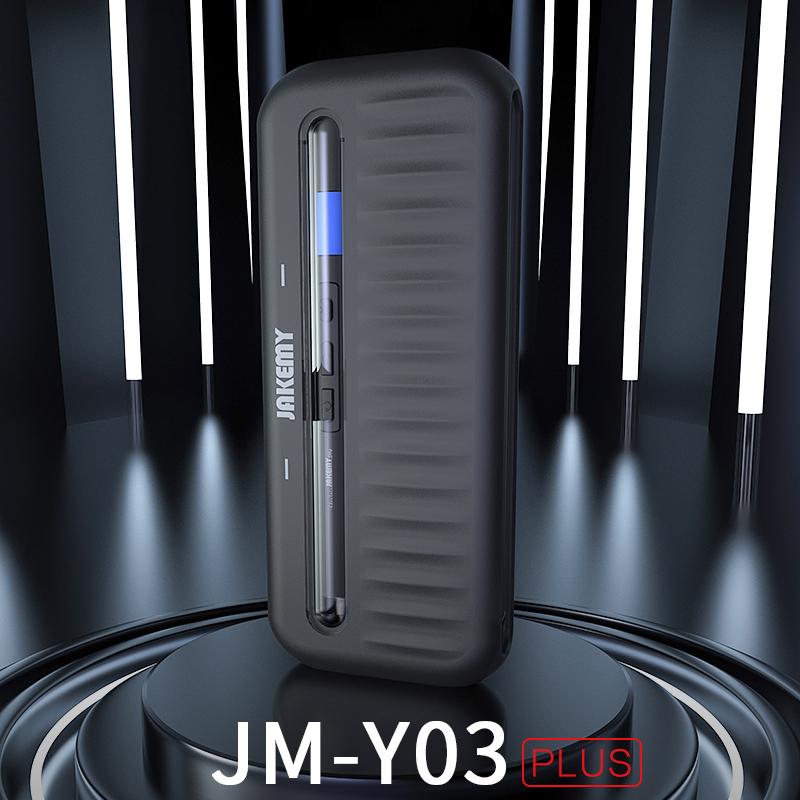 

JAKEMY JM-Y03 PLUS Cordless Electric Screwdriver Set Magnetizer LED Light Rechargeable Screw Driver Kit Phone Tablet Repair Tool