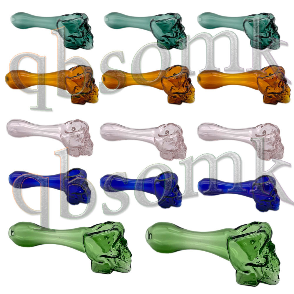 

QBsomk New Arrival Pyrex Oil Burner Pipes Spoon Glass Pipes Hand Pipe Glass Smoking Pipes Tobacco Dry Herb For Silicone Bong Glass Bubbler