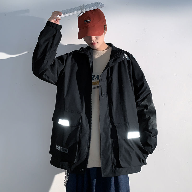 

2021 Men's Spring New Size M- Youth Clothing Jacket E0MY, Black