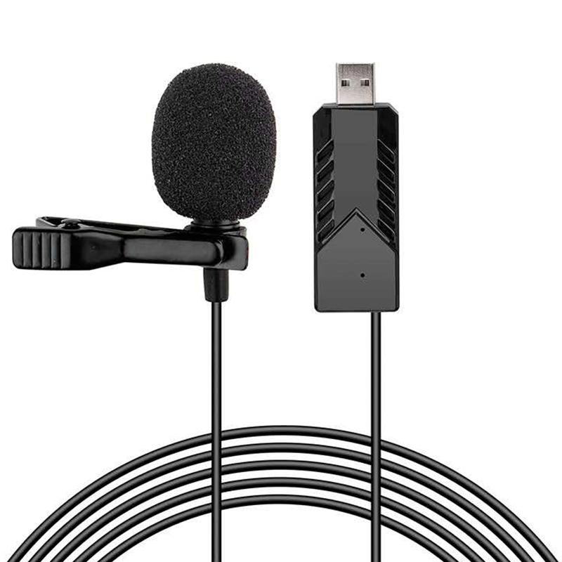 

Lavalier Microphone USB Microphone Mini Headset for Computer