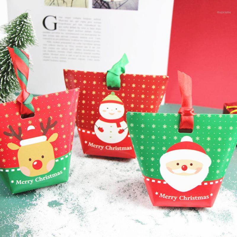 

12PCS Christmas Cake Box Adorable Delicate Christmas Cookie Box1