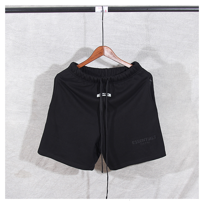 

2021 Summer New Mens Sportswear Embroidered Letter Streetwear Fashion Shorts Cotton 56yz, Black