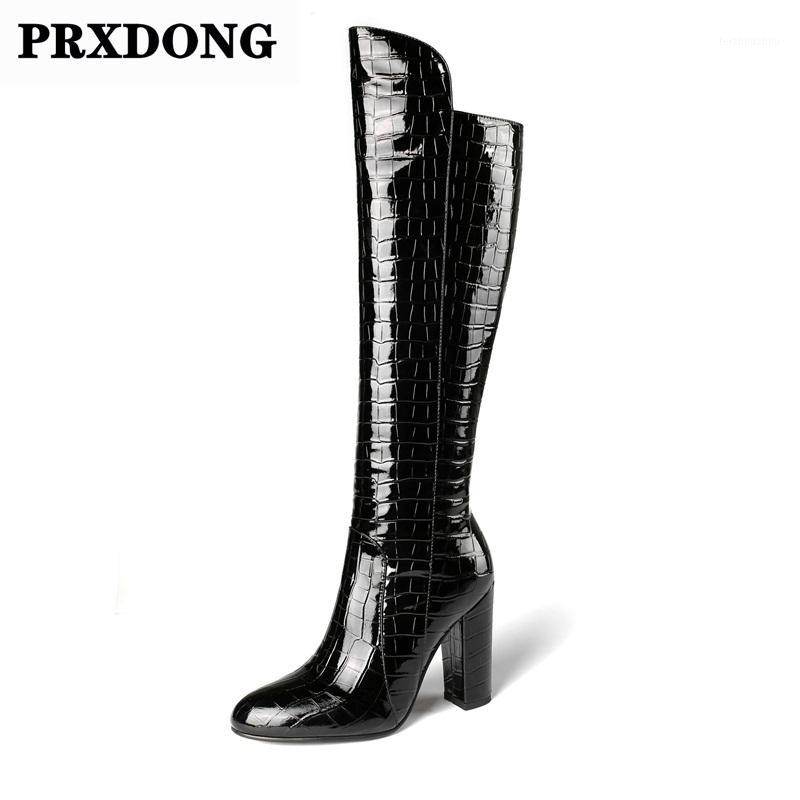 

New Brand Fashion Woman Boots High Quality Handmade Autumn Winter Warm Knee High Boots Zipper Heels Long Woman 34-431, Black