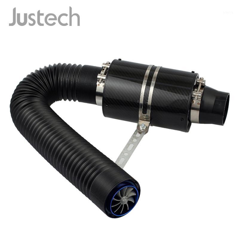 

Justech 3'' Universal Car Forced Cold Air Filter Kit Feed Induction Intake Pipe Reducer Racing Carbon Fibre Enclosed Air Filter1