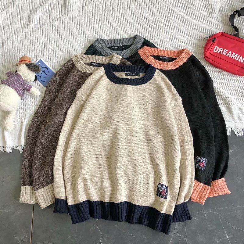 

Knitted Sweater Solid Color Casual Autumn Winter Clothes Turtleneck Men's Sweater Large Size Korean Striped Men Sweaters 20201, Green