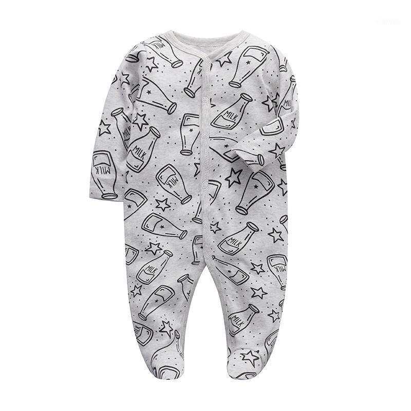

baby boys clothes newborn sleeper infant jumpsuit long sleeve 3 6 9 12 months cotton pajama new born baby girls clothing1, Beige