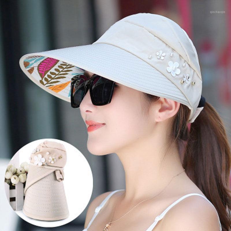 

Outdoor sports Empty top hat ladies fashion visor summer outdoor sun protection hat male beach Hiking climbing1, Red