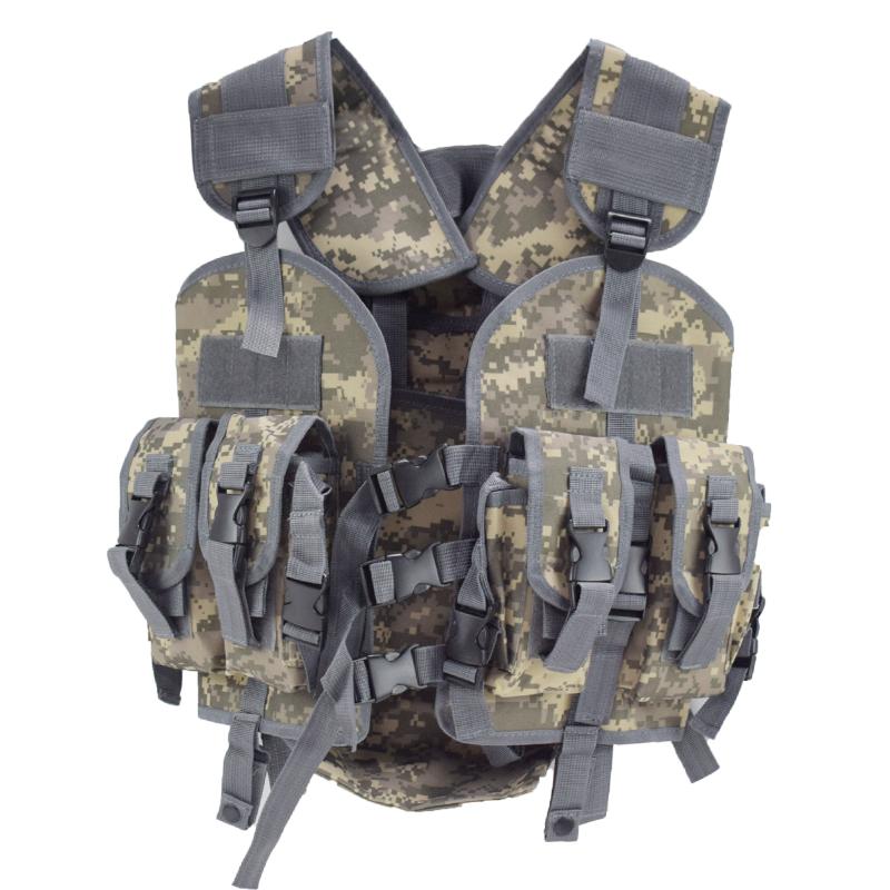 

Hunting Jackets Camouflage Army Combat Protective Vest Outdoor Tactical Webbed Military Equipment 97 Seal Tactial, Camo;black
