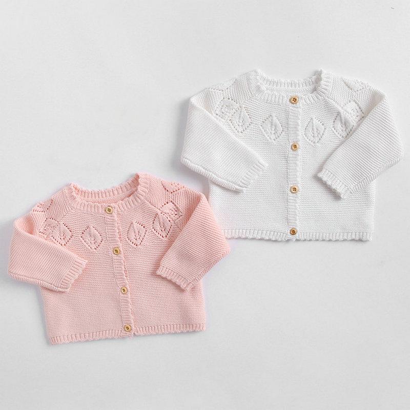 

0-2Years Baby Girl Winter Sweater Clothes 100% Cotton Knit Baby Autumn Boys Jumper Newborn Infant Long Sleeve Cardigan Clothing, As per picture
