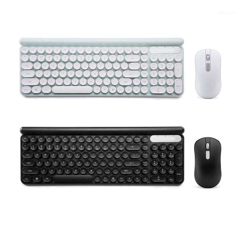 

Wireless Keyboard and Mouse Set Battery Powered Silent Desktop Computer Laptop Keypad Office Home Mouse Keyboard1