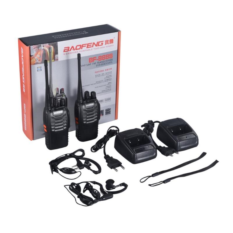 

Baofeng BF-888S 400-470MHz Rechargeable Walkie-talkie VHF/UHF FM Transceiver 5W 16Ch With Headset 2-way Radio
