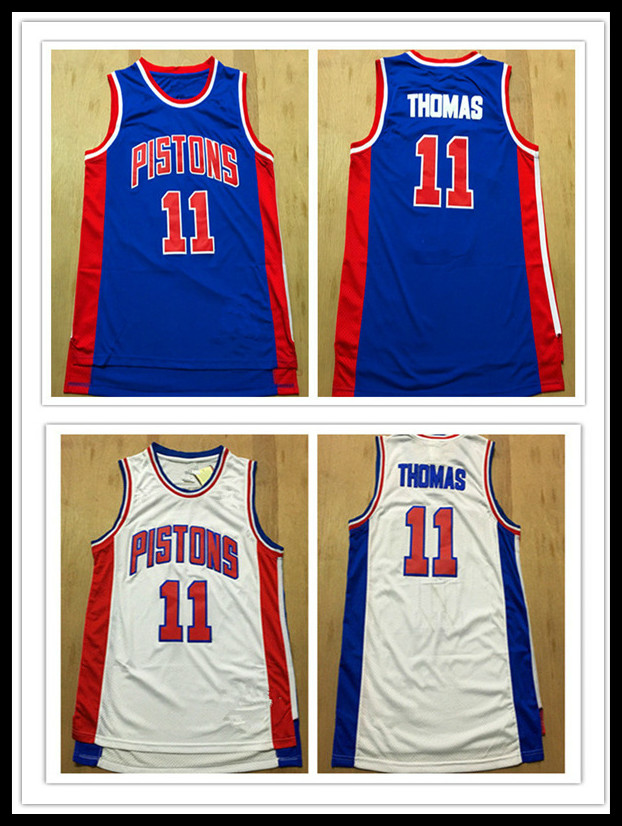 

Detroit Pistons MEN 11 Isiah Thomas Teal 1998-99 Hardwood Classics CITY NBA Association basketball Jersey, Black