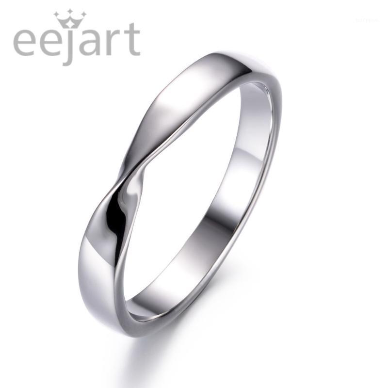 

Lover's Stainless Steel Twist Mobius Band Dainty Wedding Promise Rings1