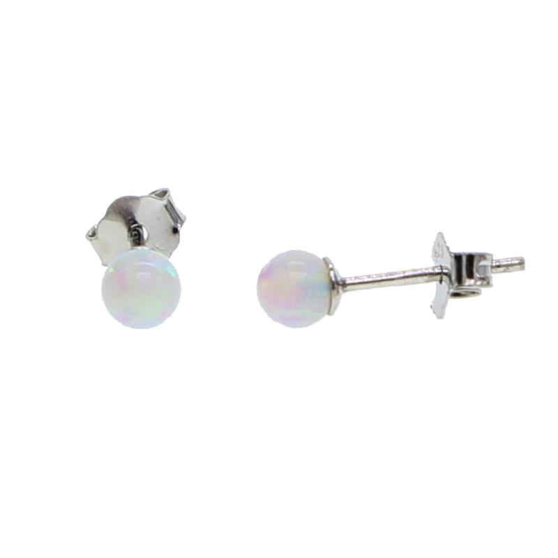 

Stud 2021 Arrivals 100% 925 Sterling Silver Opal Stones Anti Allergy Yong Girl Ladies Gift Simple Delicate Dainty Earring