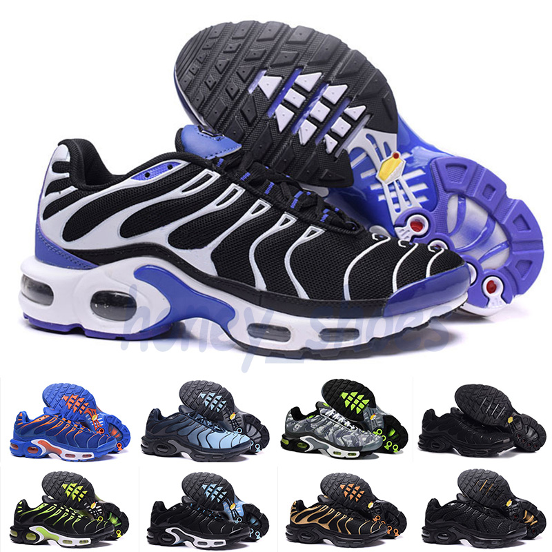 

Wholesale 2021 Top Quality Mens TN OUTDOOR SHOES Plus Chaussures Hommes Breathable Mesh Basket Tn Requin Noir Zapatillaes 40-46, Color 13