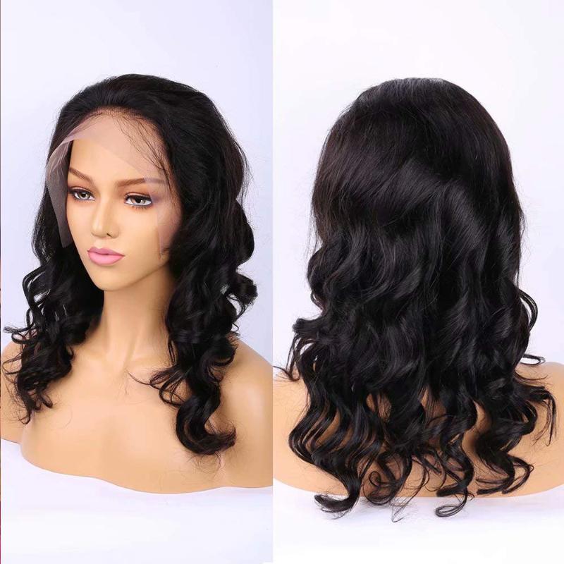 

Maxine Loose Wave Closure Wig Pre Plucked 4x4 Loose Wave Human Hair Wig Remy 150% 13x4 Lace Frontal Human Hair, 4x4 lace wig