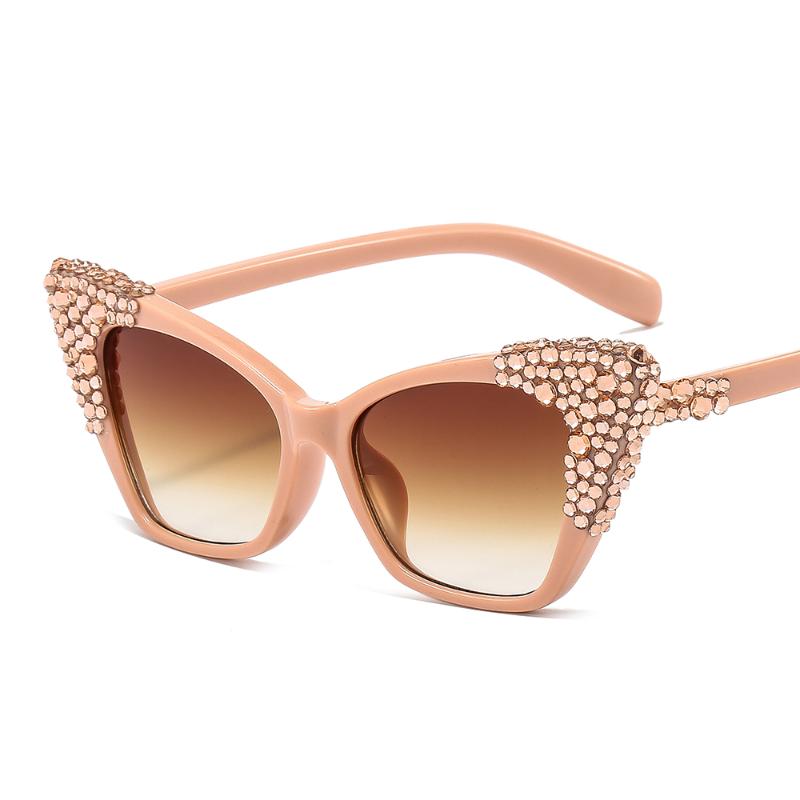 

sunglasses women 2021 Sexy Cat eyes sun glasses for Ladies luxury shades with Rhinestone wholesale bulk
