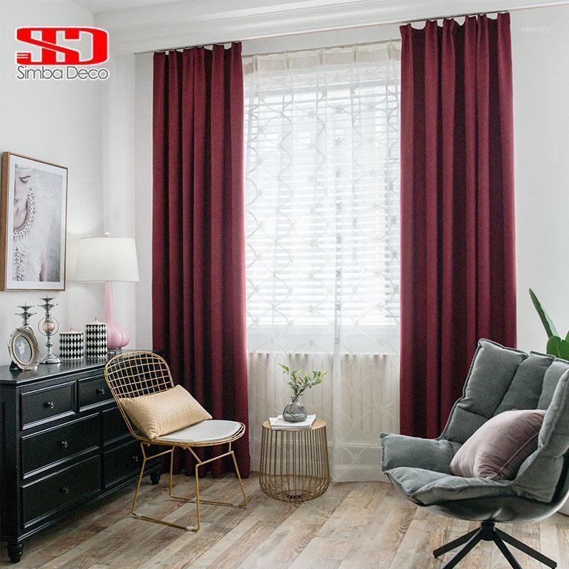 

Solid Faux Linen Plain Curtains For Living Room Modern Style Navy Drapes Window Curtains for Bedroom Shading Window Treatments1, Tulle