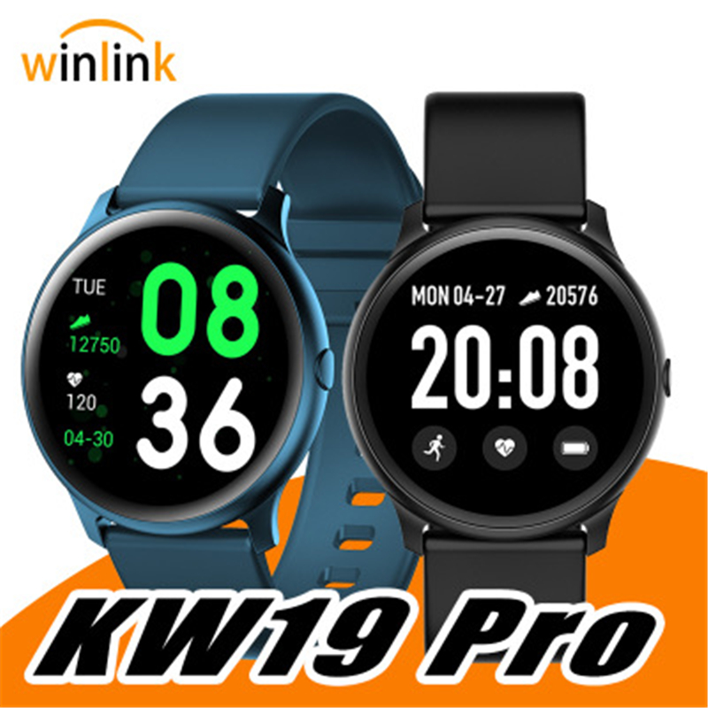 

KW19 Smart watch Women Heart rate monitor Multi-Languages IP67 Waterproof Men Sport SmartWatch Fitness Tracker For Android IOS