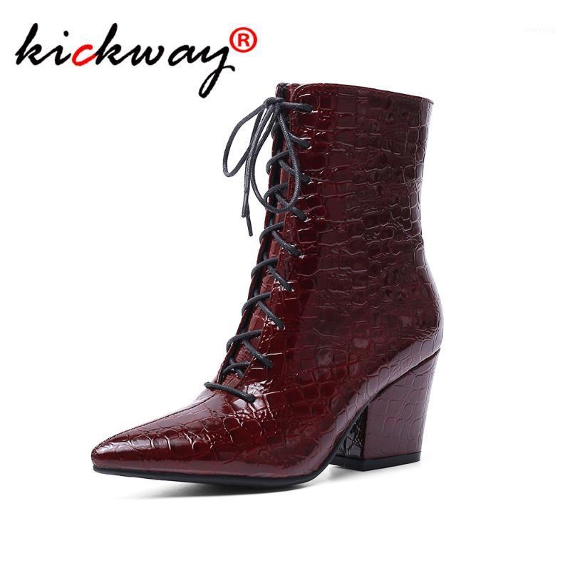 

Ankle Western Boots Women Snake Printing PU Leather Cowboy Boot Pointed Toe Shoes Female Fashion High Heels Shoes Ladies Winter1, Black