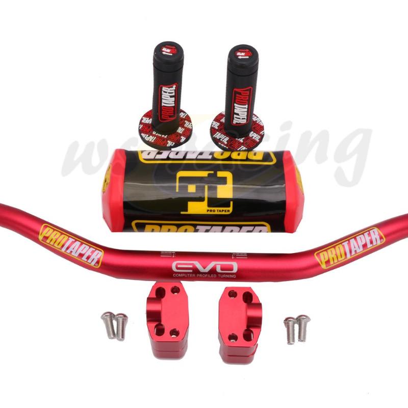 

CNC Handlebar For Pro Taper 28mm 1 1/8" Clamps Handle Bar Pads Grips Dirt Pit Bike Racing Motorcycle 28.5mm Adapter