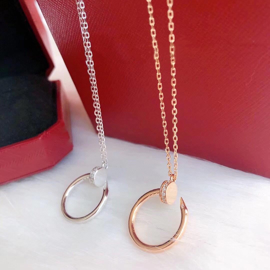 

Jewelry Necklaces & Pendants Nail s925 sterling silver rose gold platinum two-color optional medium 130259