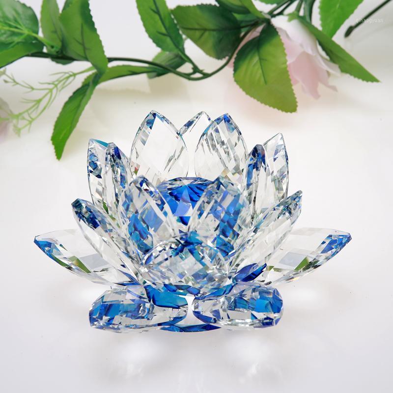 

Quartz Crystal Lotus Flower Crafts Glass Paperweight Fengshui Ornaments Figurines Home Wedding Party Decor Gifts Souvenir1