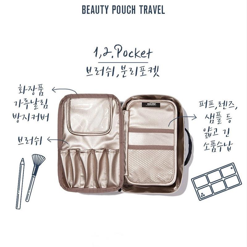 

Korean-style Multi-functional Female Cosmetic Bag Simple Portable Large Capacity Cosmetics Storage Bag Travel Waterproof Wash Ba, Yellow