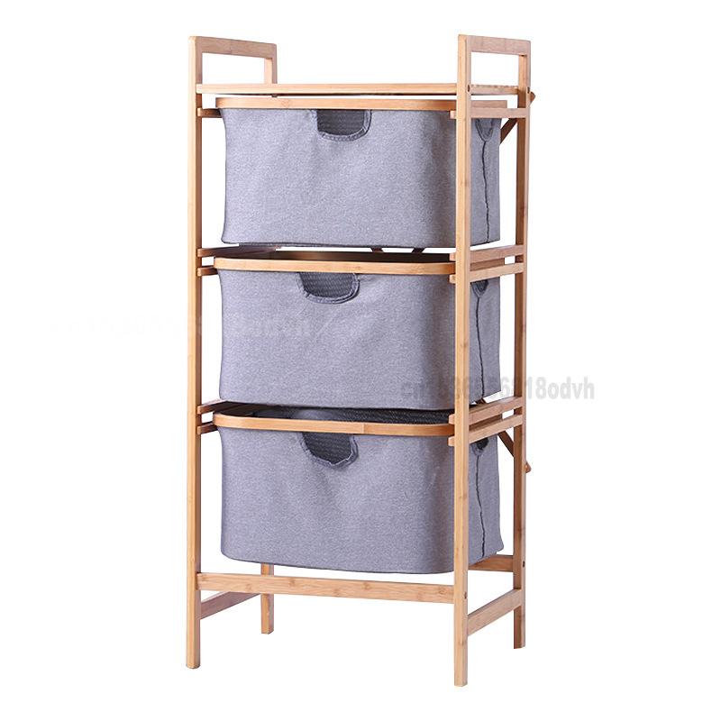

Three-layer Drawer Storage Rack Dirty Clothes Basket Bathroom Racks Floor-standing Storage and Multi-layer Creative
