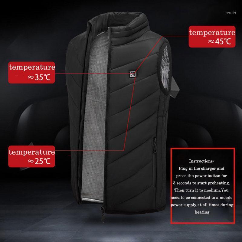 

2020 Winter Warm Children's USB Charging Electirc Heated Vest Thermal Adjustable Temperature Smart Camping Hwating Vest Coat1, Black