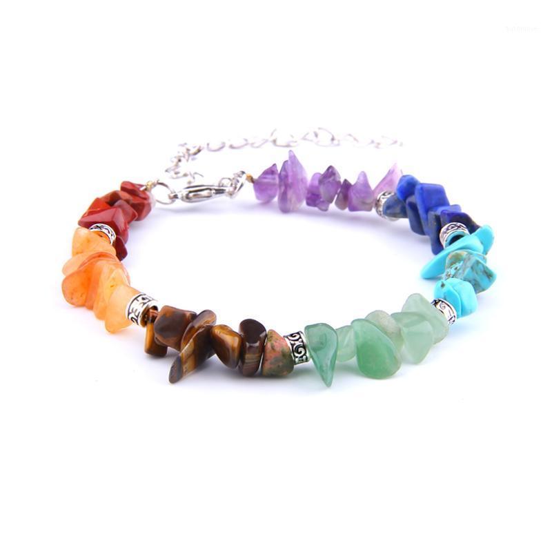 

Hot Sale Natural Stone Seven Color Aventurines Irregular Gravel Beads Bracelets Amethysts Men Women Couple Bracelet Jewelry Gift1