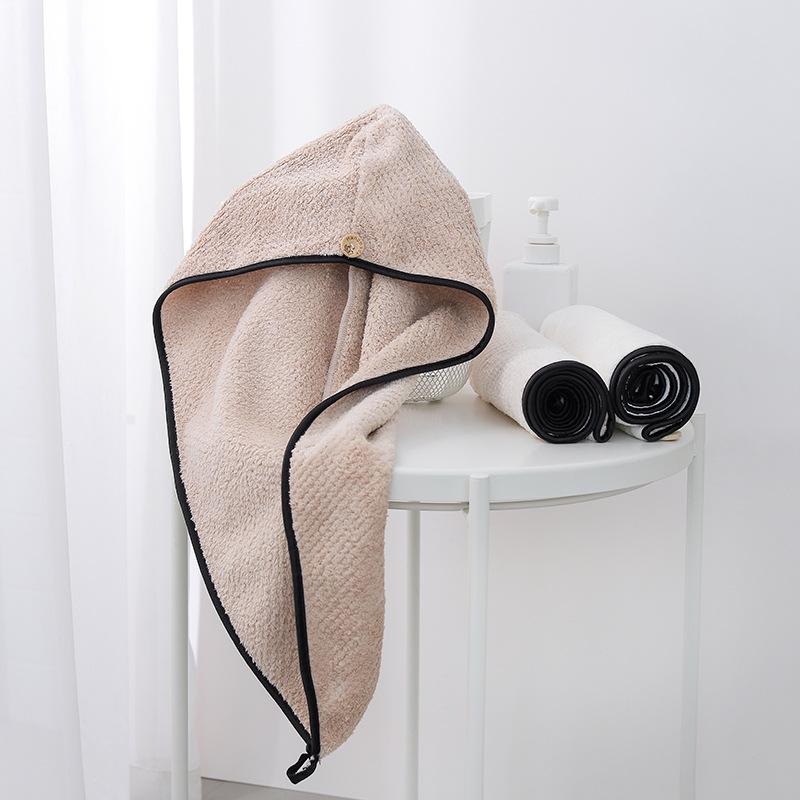 

towel 2674 dry hair cap female absorbent dry hair wipe quick bag head cute shampoo bath cap long