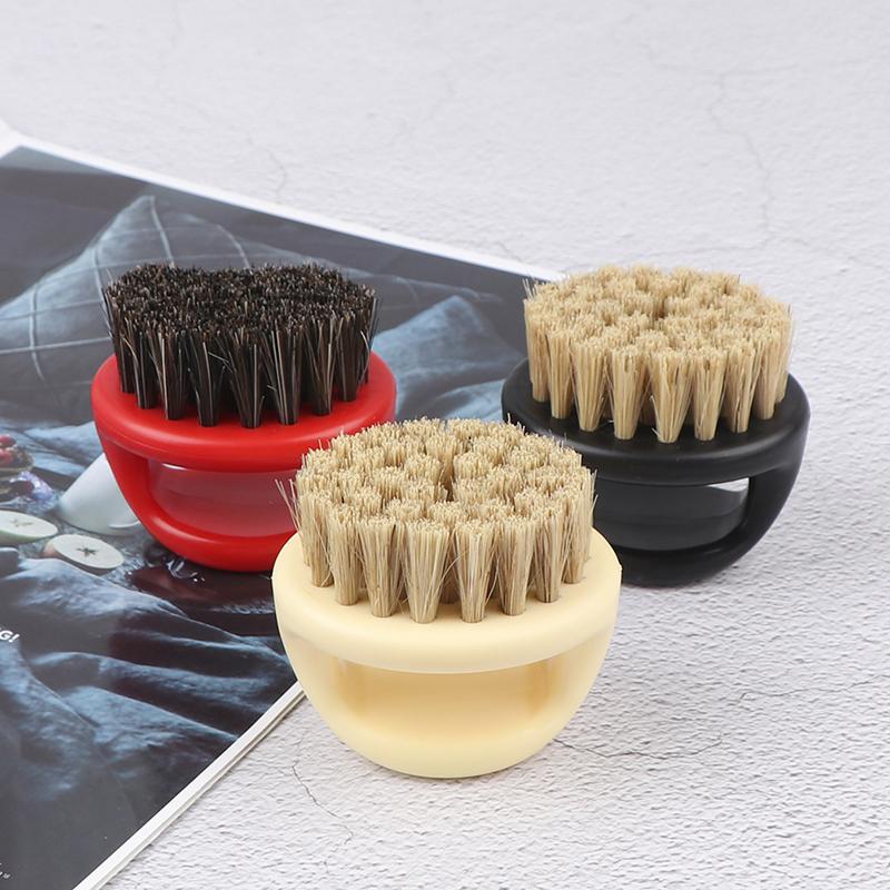 

1 Pcs Ring Design Horse Bristle Men Shaving Brush Plastic Portable Barber Beard Brushes Salon Face Cleaning Razor Brush
