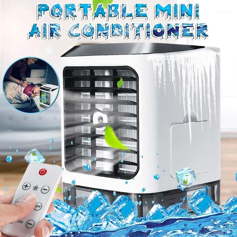 

USB Portable Air Cooler Fan Air Conditioner 7 Colors Light Desktop Cooling Fan Humidifier Purifier For Office Bedroom1