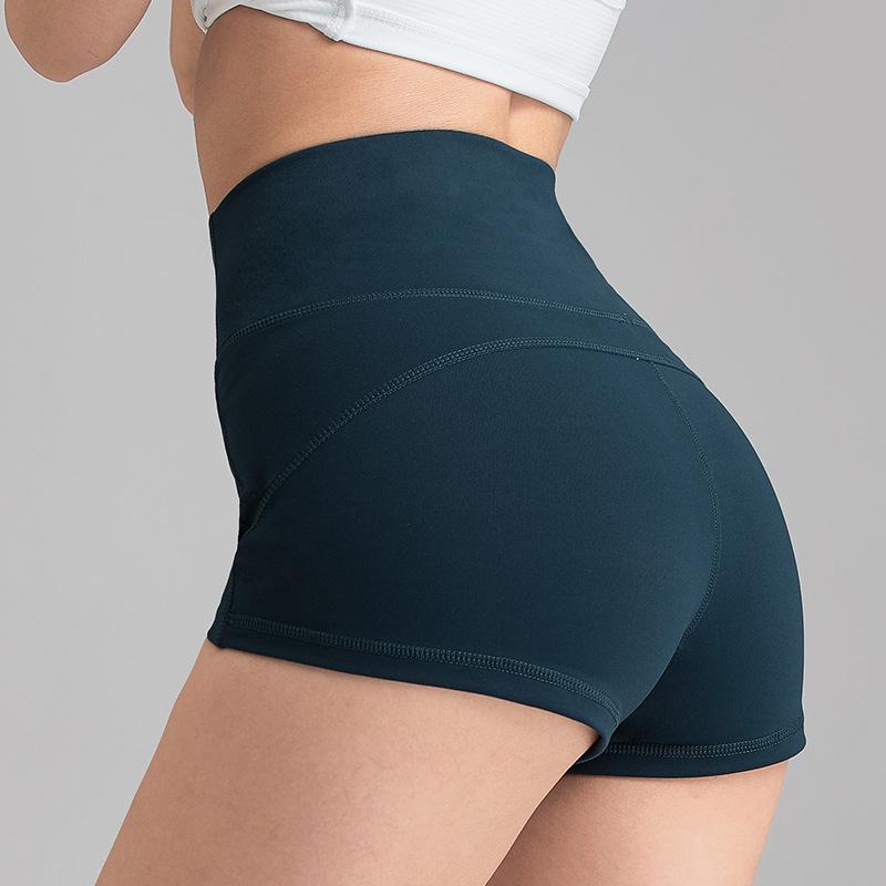 

Summer Yoga Shorts Women Running Sports Fitness Trousers Elastic Slim High Waist Hip Tight Shorts Biker Women Fitness, Dark purple