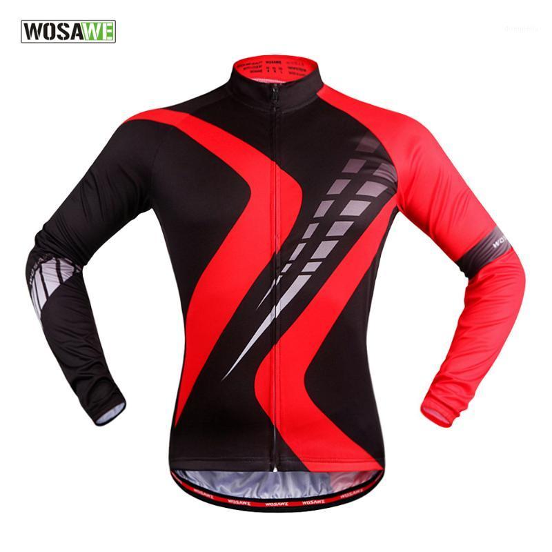 

WOSAWE Pro Men' Cycling Jersey Long Sleeve Road MTB Bike Cycling Clothing Sportswear Breathable Mountain Bike Bicycle Jerseys1, Bc285