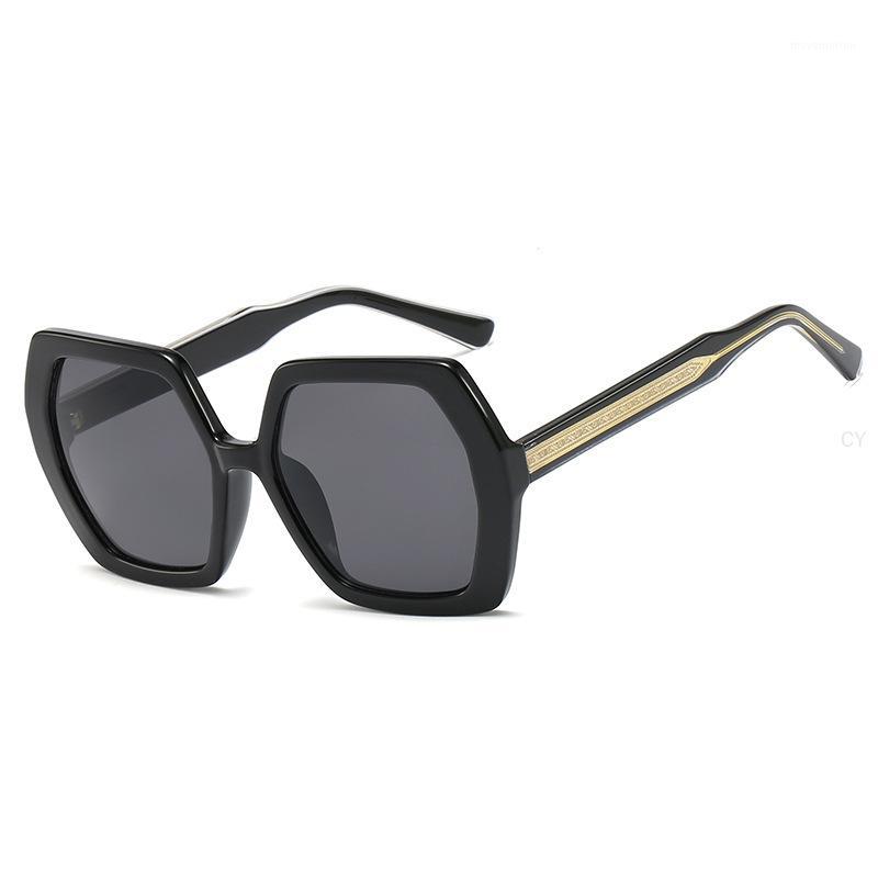 

2020 new Polygon Retro Built-in Metal Legs Sunglasses Men Women Fashion Shades UV400 Vintage punk sunglasses FML1