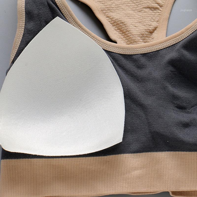 

Seamless Vest Style Sports Brassiere Non-Steel Ring Yoga Fitness Bra -resistant Hollow out Back Sports Underwear /301, Orange