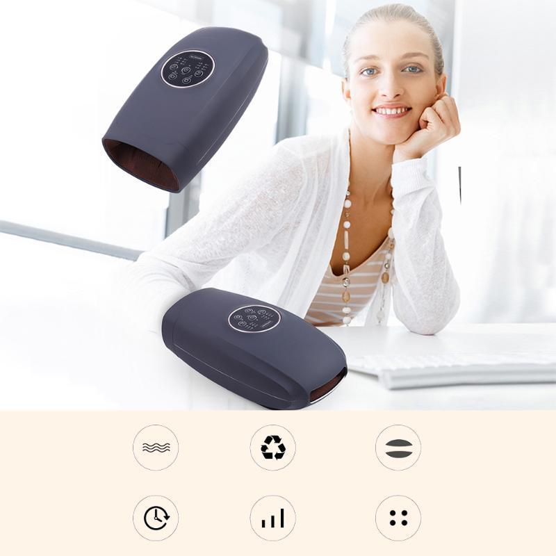 

Heated Hand Massager Physiotherapy Equipment Pressotherapy Palm Massage Device Apparatus Air Compression Finger Massager1