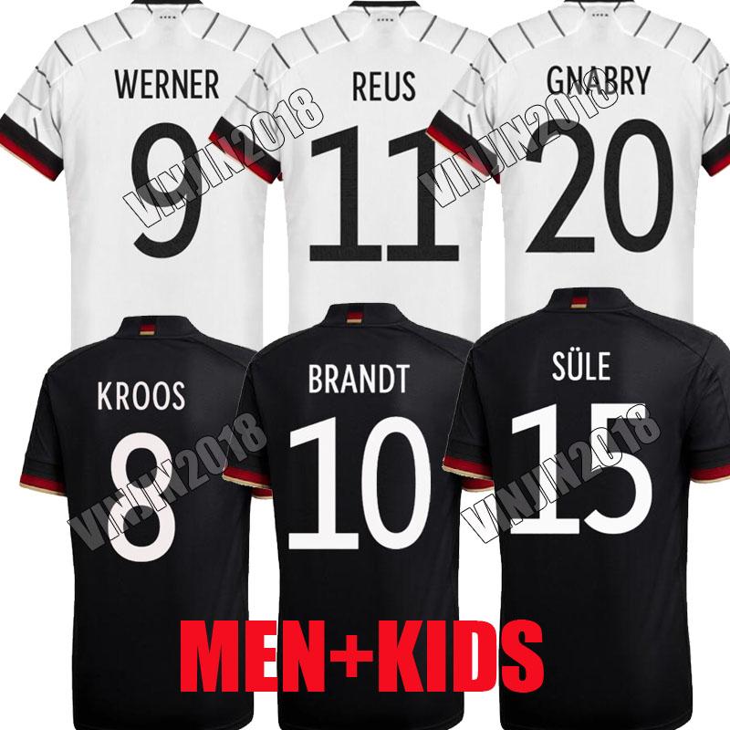 

20 21 germany soccer jerseys 2020 2021 maillot reus BRANDT GINTER KIMMICH HAVERTZ kroos WERNER GNABRY men kids football shirt player version, Home player version