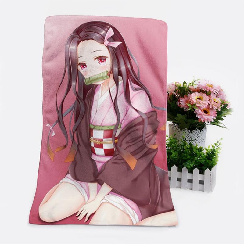 

Anime Bath Towel Bath Demon Slayer Kimetsu no Yaiba DIY Custom Made Bathroom Beach Microfiber Towels Facecloth Washcloth 35*70cm, Ba1284h12