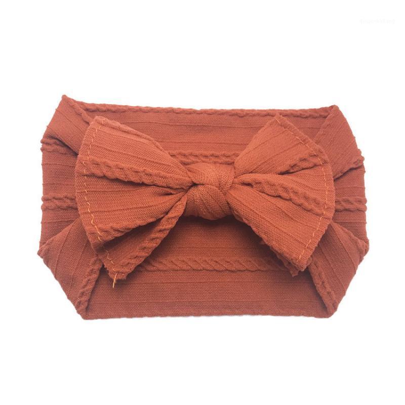 

1pcs Soft Cable Knit Solid Wide Nylon Headbands Turban Baby Girls  Kot Head Wrap Winter Hair Accessories for Kids1, Pink