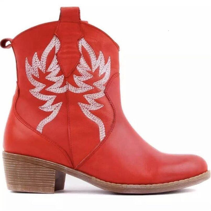 

New 2021 Women's Embroidered Mid-heel Heel Ivf2, 103-02