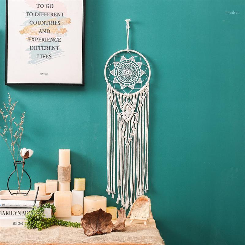 

Hot Chic Bohemian Decor Macrame Tapestry Mandala Wall Hanging Cotton Handwoven Boho Wedding Nordic Decoration Home Wall Accents1