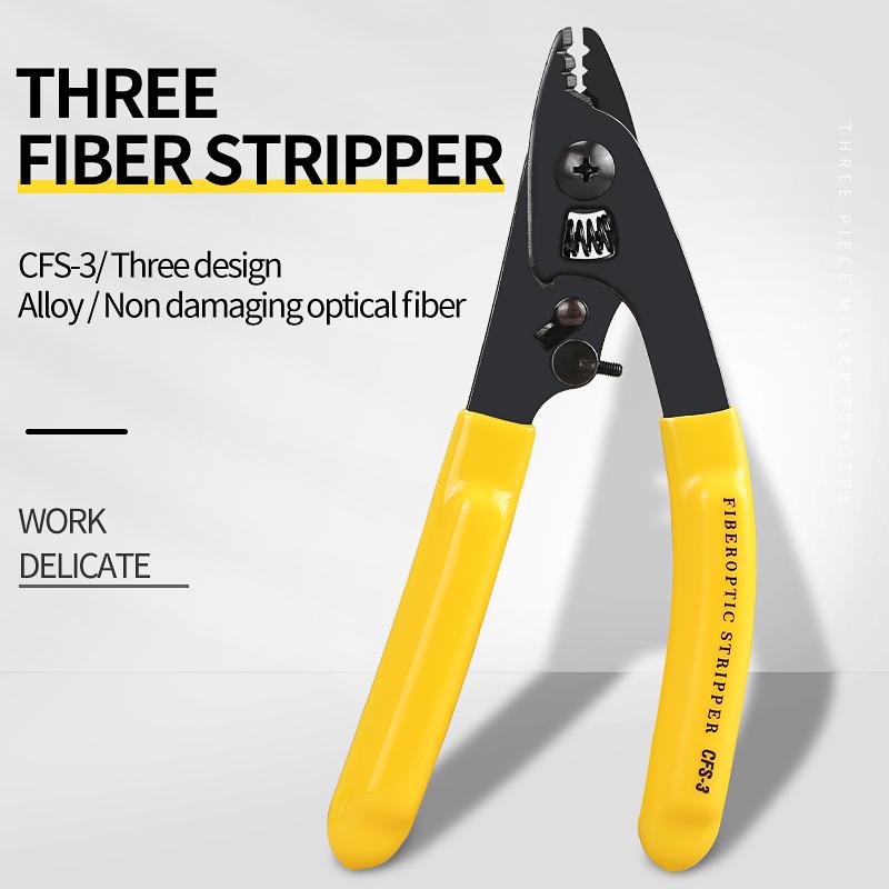 

CFS-3/CFS-2/FO103-S Three-port Fiber Optical Stripper/ Pliers/ Wire strippers FTTH Tools Optical Fiber Stripping Pliers