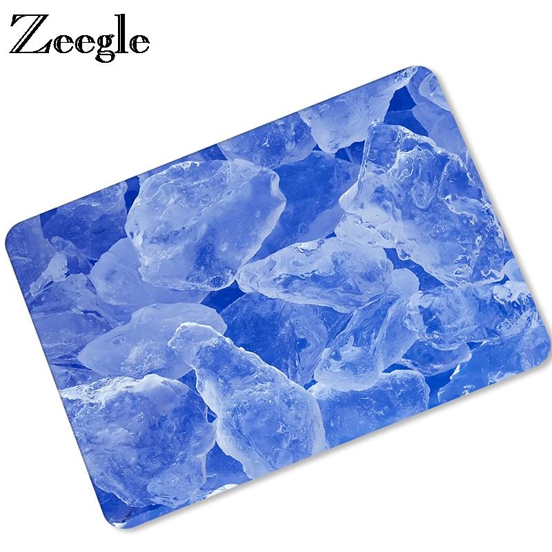 

Zeegle Rubber Mats Home Welcome Doormat For Entrance Door Anti Slip Bedroom Carpet Bedside Rug Bathroom Floor Mats, Blue