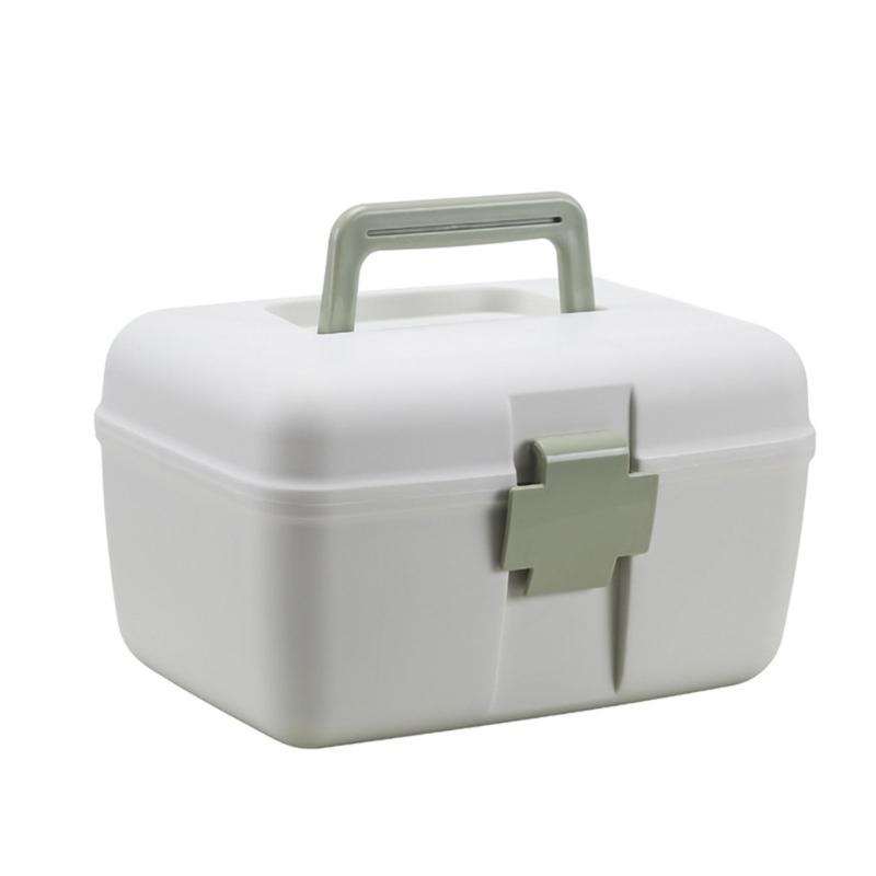 

Multifunctional Home Double-Layer Cabinet Portable Storage Box Health Plastic Box