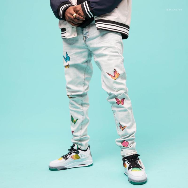 

Z11654 Fashion Men's Jeans 2020 Runway Luxury European Design party style Men's Clothing1, As pic